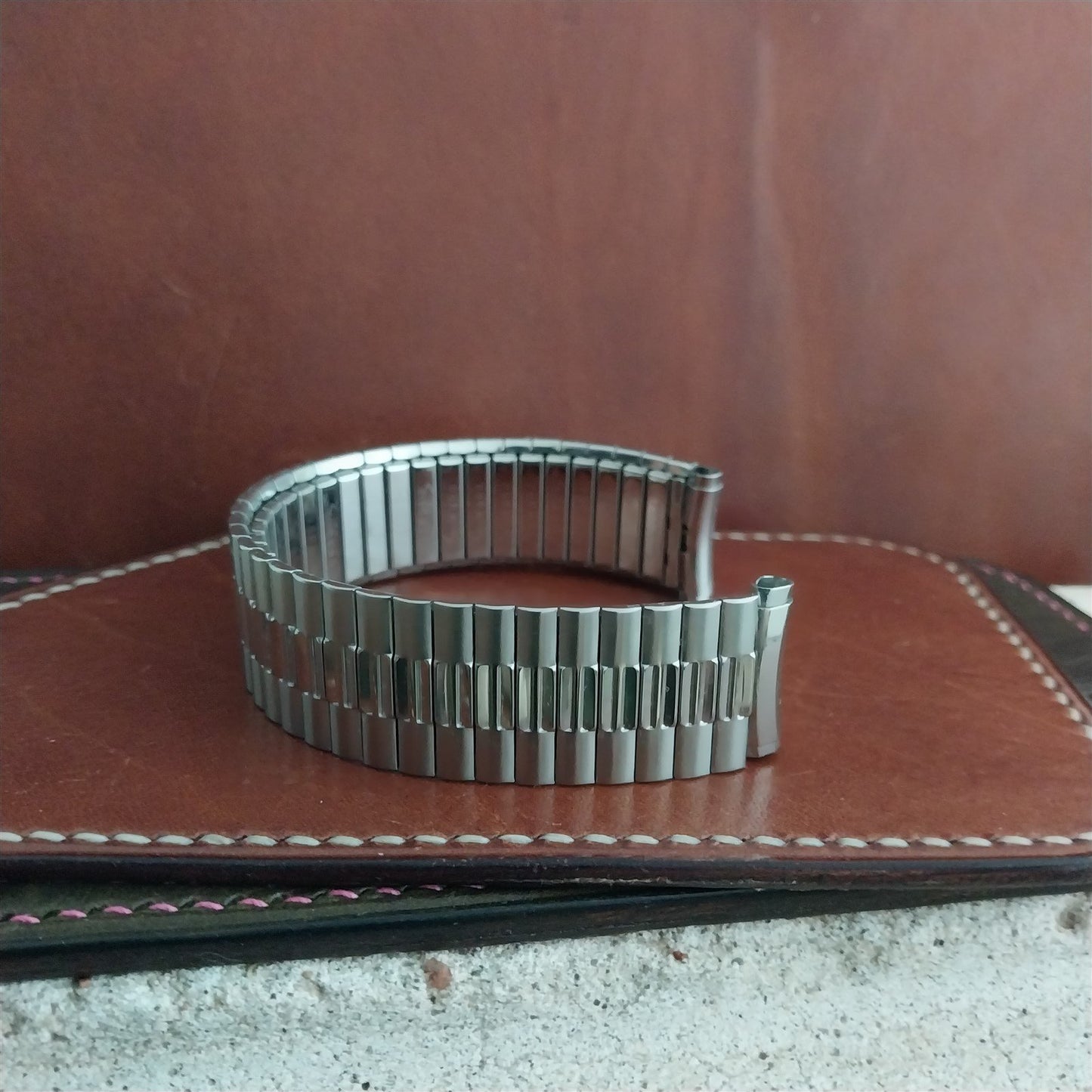 19mm 18mm Speidel USA Wide Stainless Steel Expansion Unused Vintage Watch Band