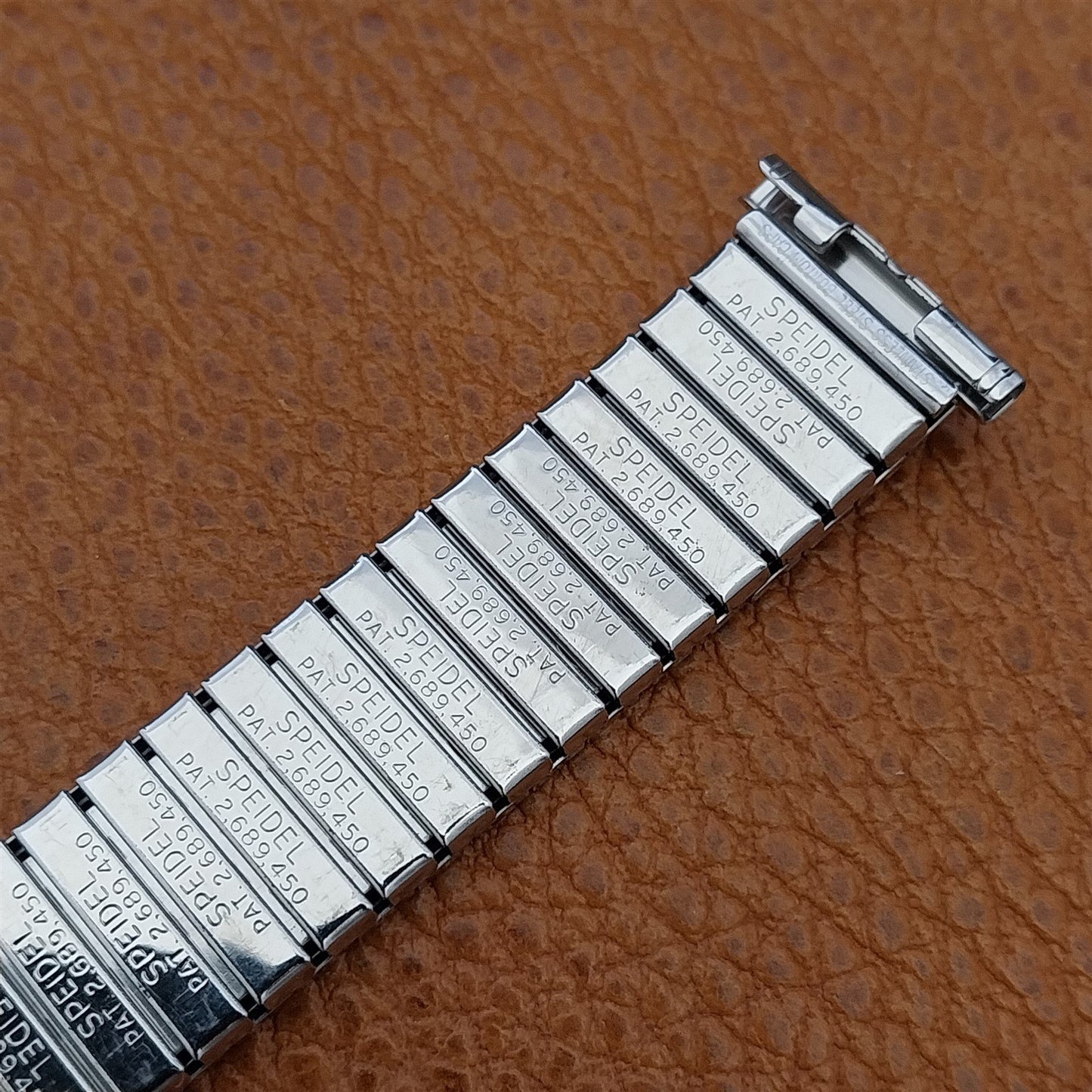 19mm 18mm 16mm Stainless Steel Speidel Plainsman 1964 nos Unused Watch Band