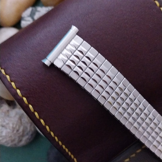 18mm 19mm 1960s Stainless Steel Expansion Gemex Unused 1970s Watch Band