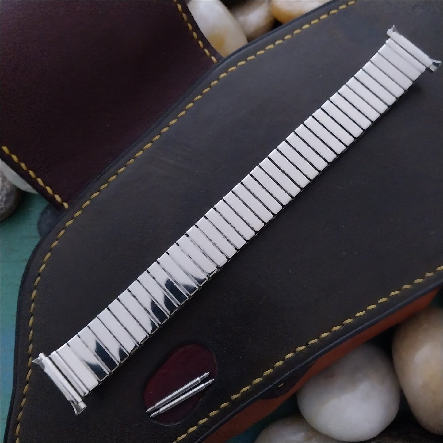 18mm 19mm 1960s Stainless Steel Expansion Gemex Unused 1970s Watch Band