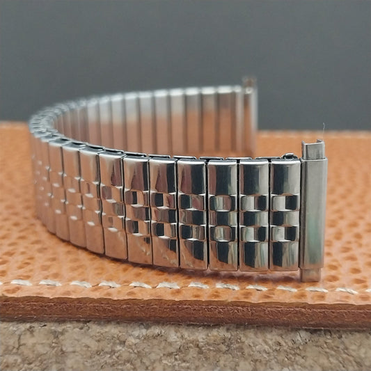 17mm 18mm 19mm Short Kreisler Flexon Stainless Steel Unused 1980s Watch Band