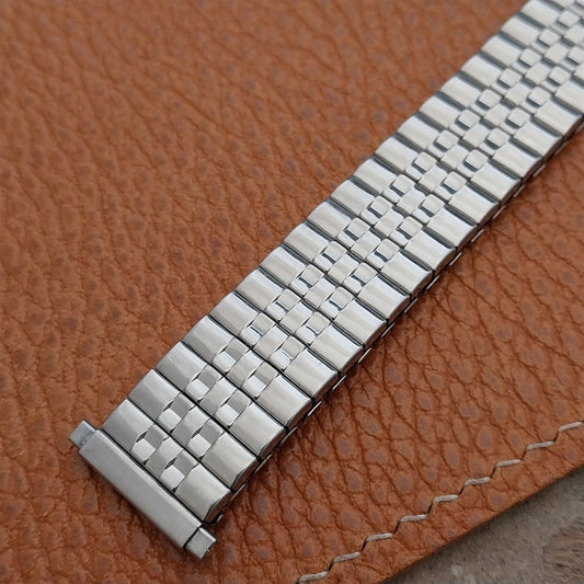 17mm 18mm 19mm Short Kreisler Flexon Stainless Steel Unused 1980s Watch Band