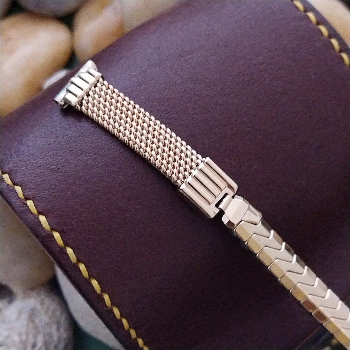 11mm Ladies Gold-Filled Mesh MCM JB Champion Unused 1950s Cocktail Watch Band