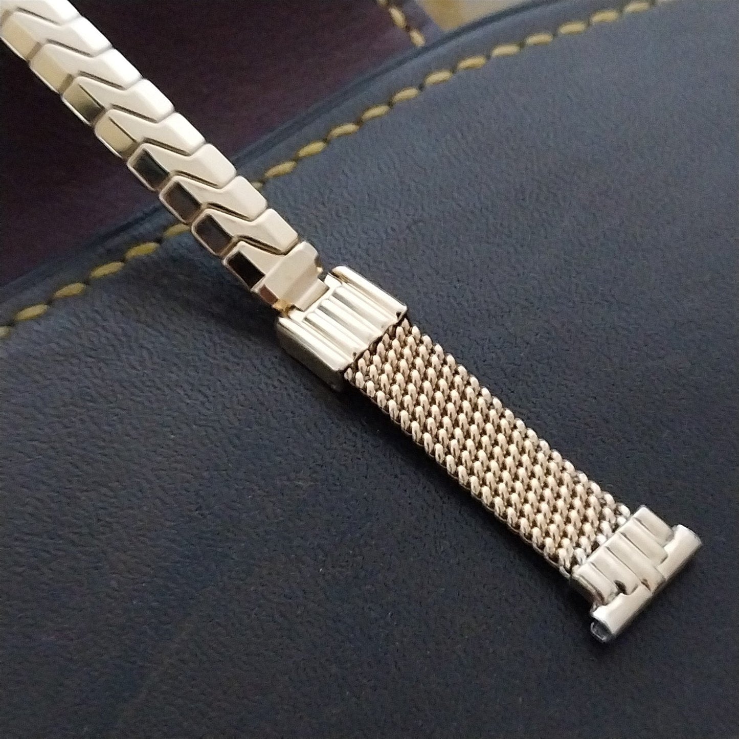 11mm Ladies Gold-Filled Mesh MCM JB Champion Unused 1950s Cocktail Watch Band