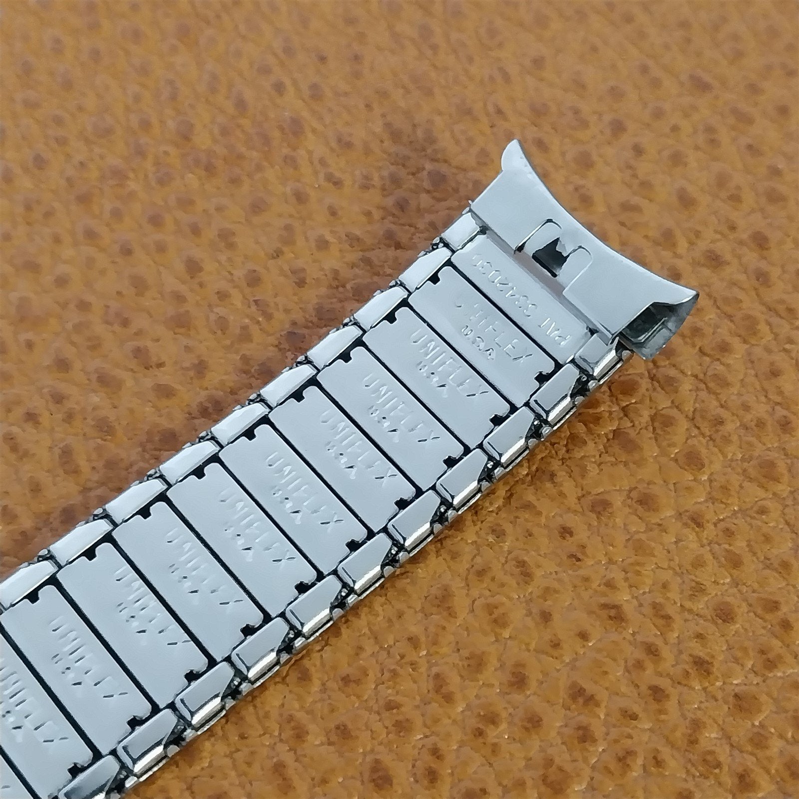 17.2mm Uniflex Stainless Steel Stretch Unused Classic 1960s Vintage Watch Band