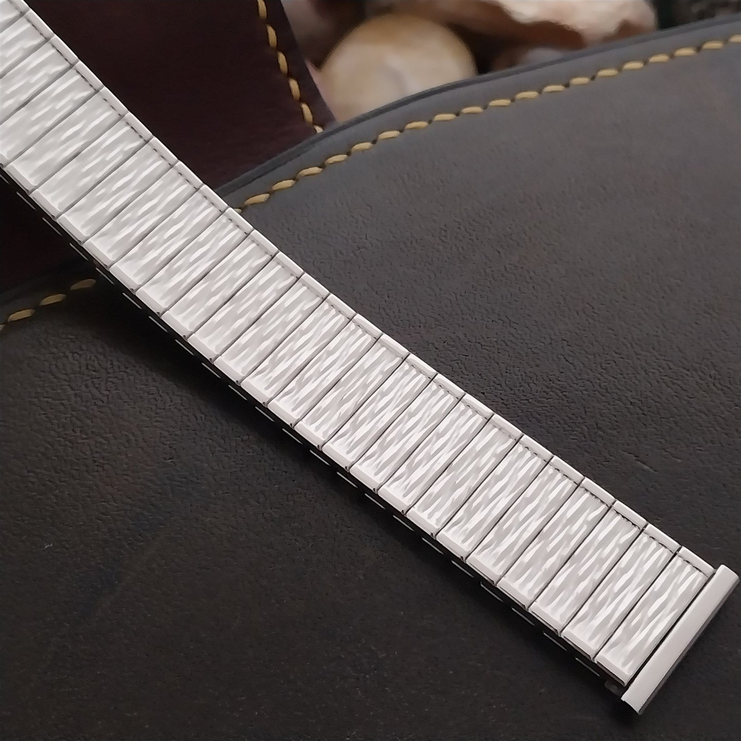 17.2mm Stainless Steel Speidel USA Valencia Twistoflex 1970s Unused Watch Band