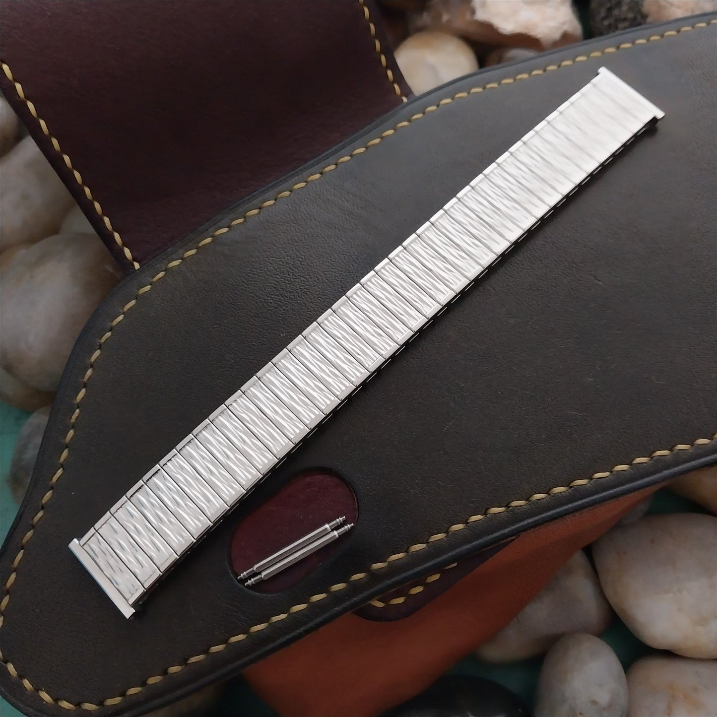 17.2mm Stainless Steel Speidel USA Valencia Twistoflex 1970s Unused Watch Band