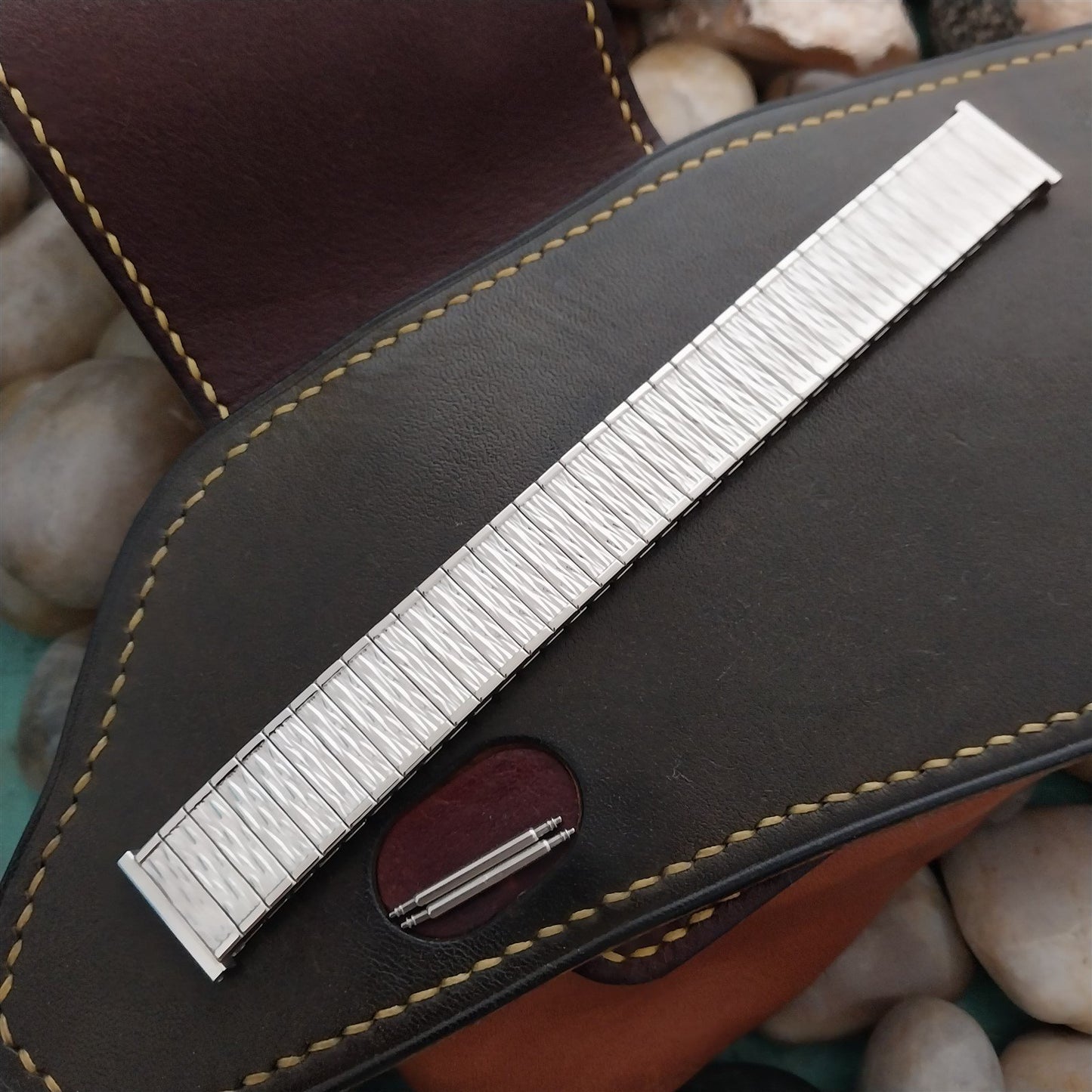 17.2mm Stainless Steel Speidel USA Valencia Twistoflex 1970s Unused Watch Band