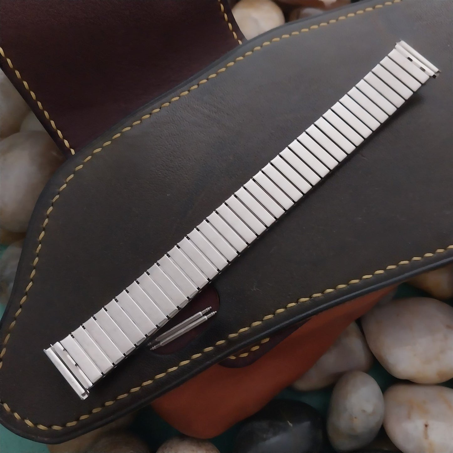 17.2mm Stainless Steel Speidel USA Valencia Twistoflex 1970s Unused Watch Band