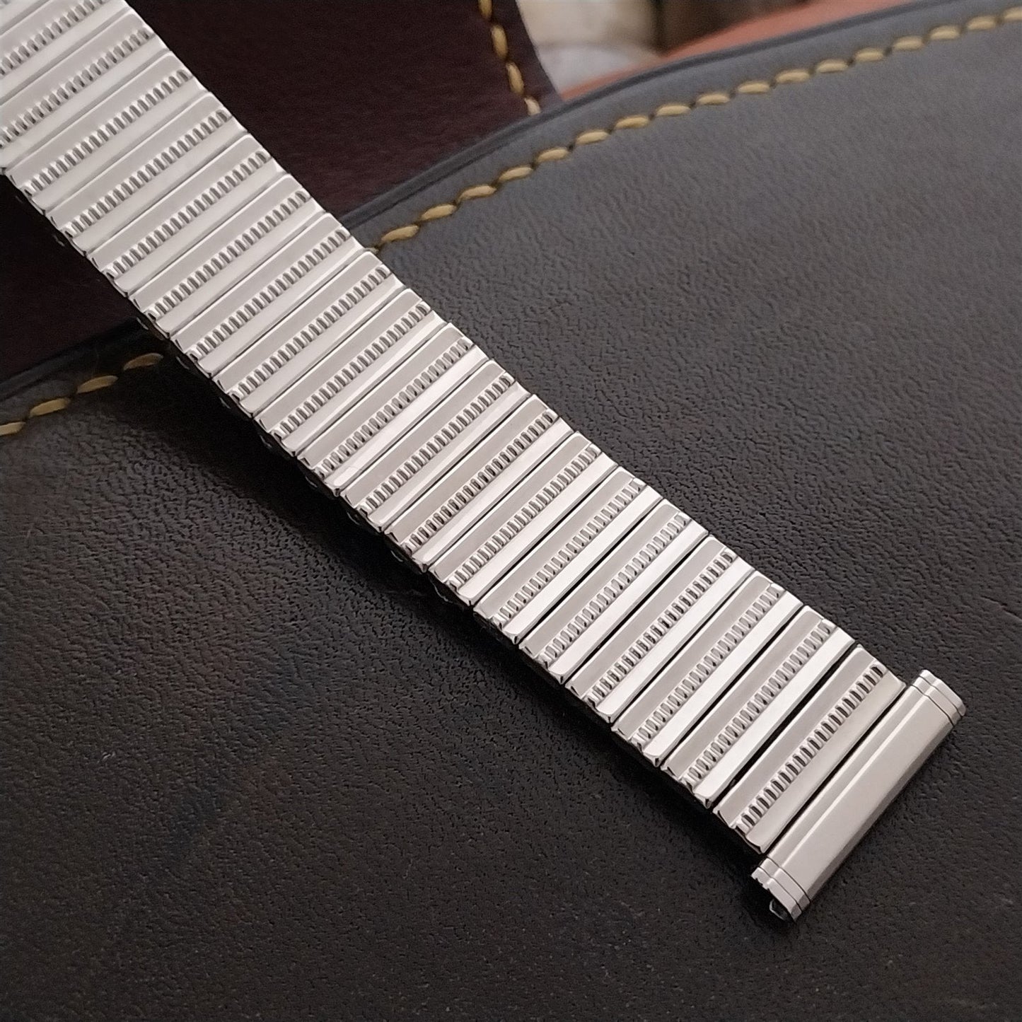 18mm 19mm 16mm Lenox Stainless Steel Unused nos 1970s Vintage Watch Band