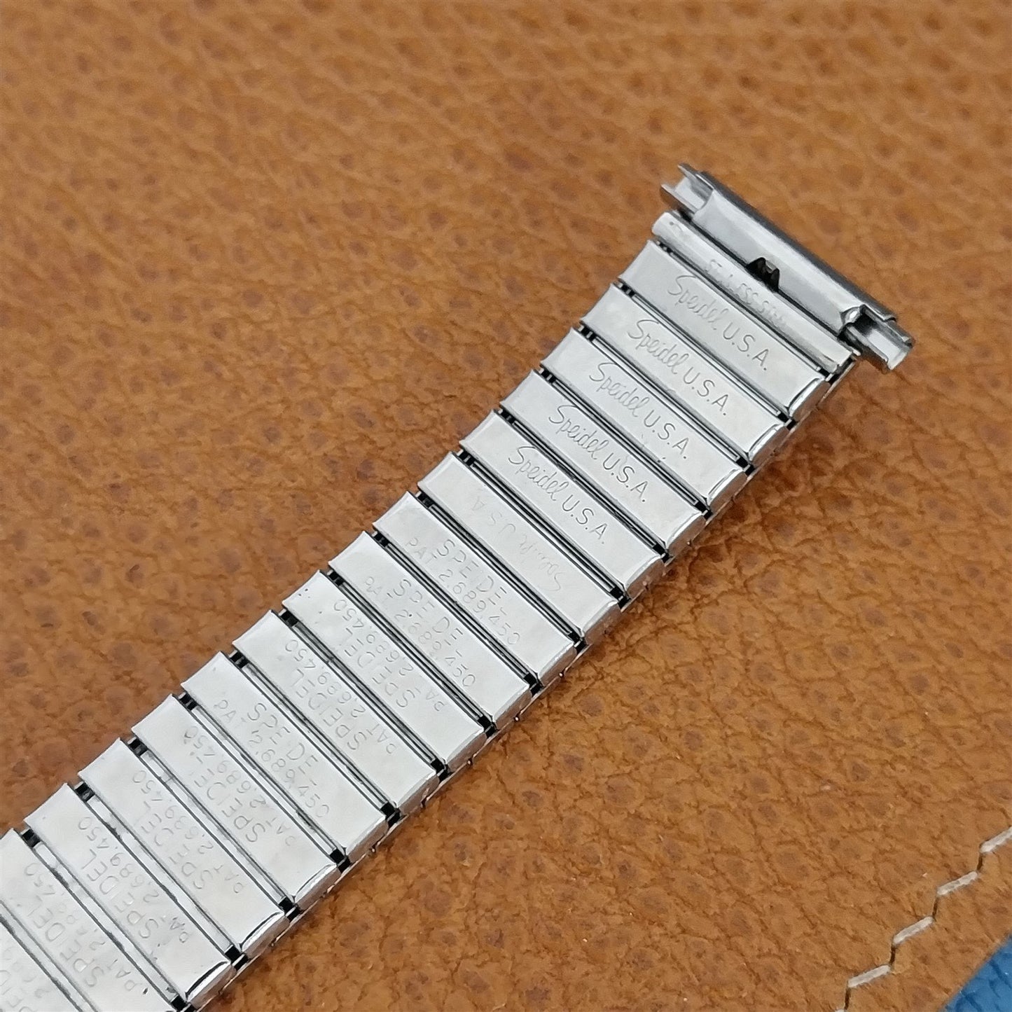 Vintage 19mm 18mm 16mm Speidel Valencia Stainless Steel Unused 1970s Watch Band