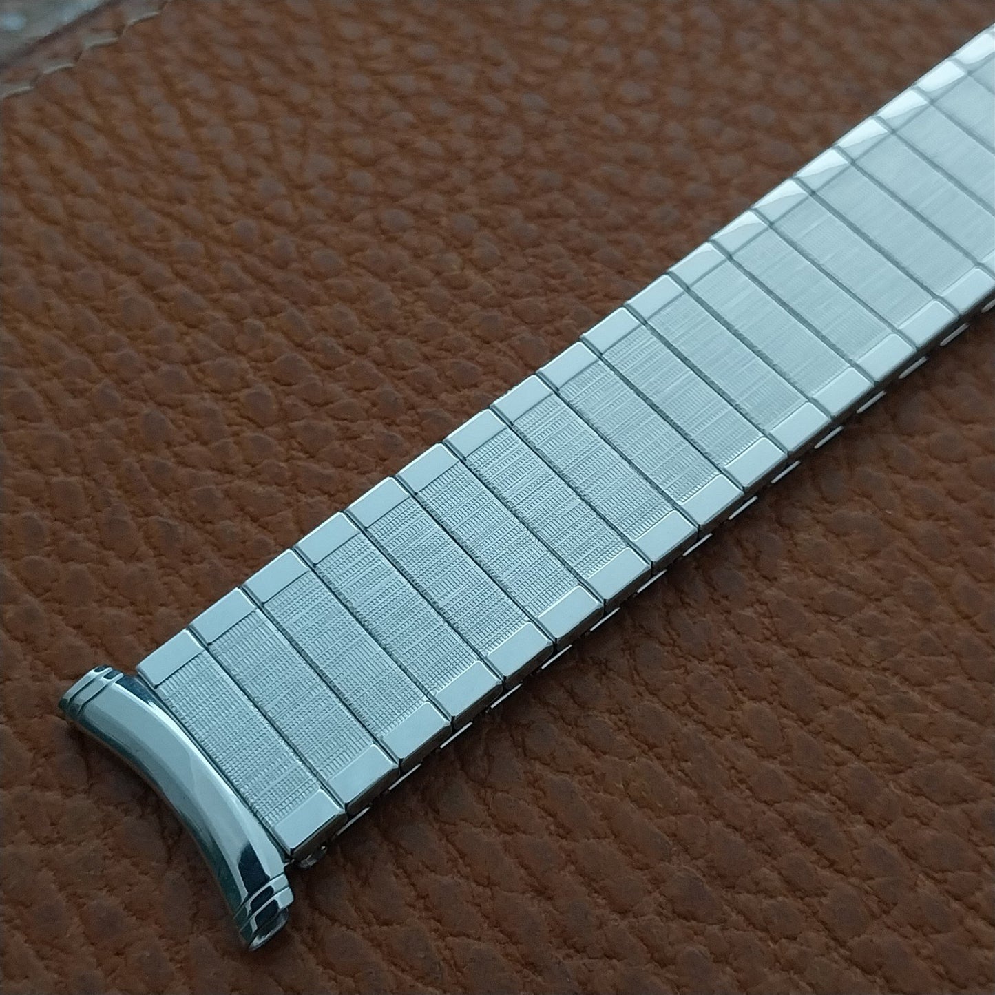 16mm 18mm 19mm Speidel Florentine White Gold Filled nos 1960s Unused Watch Band
