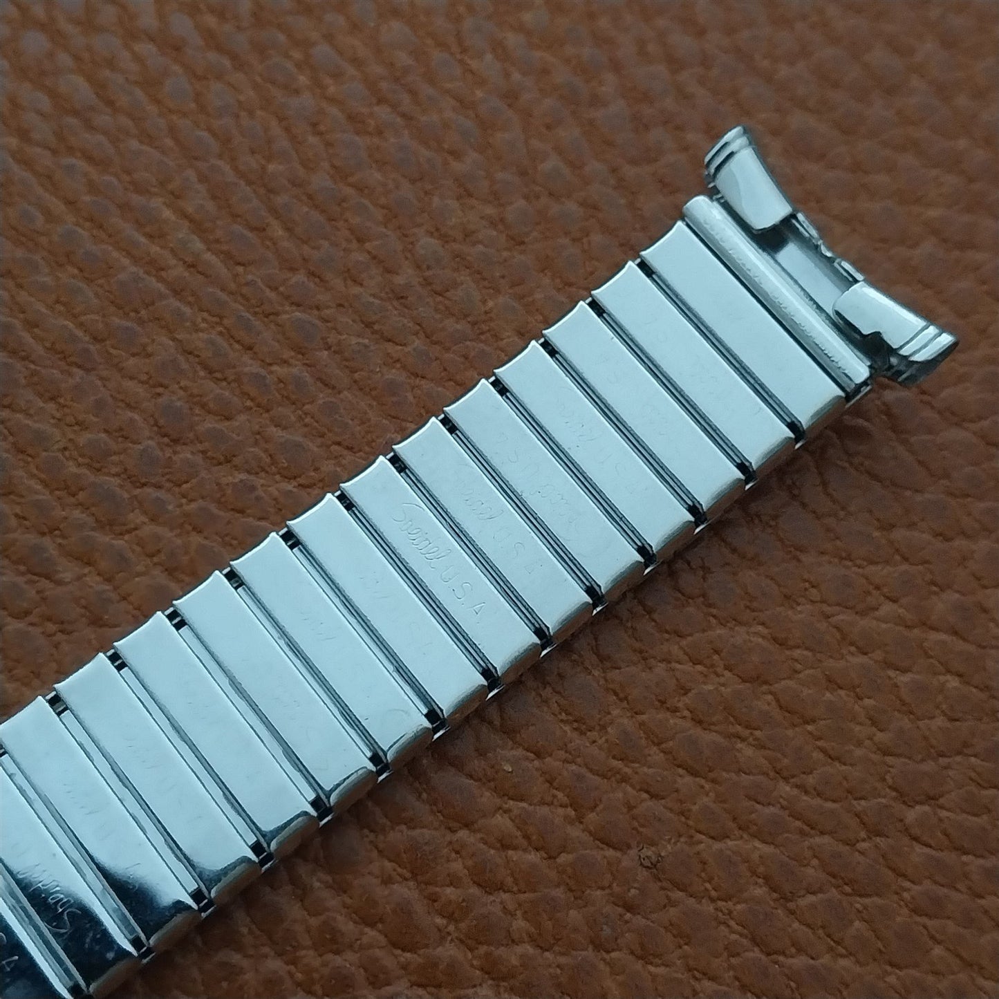 16mm 18mm 19mm Speidel Florentine White Gold Filled nos 1960s Unused Watch Band