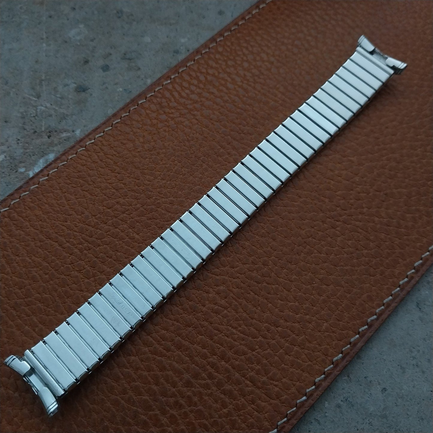 16mm 18mm 19mm Speidel Florentine White Gold Filled nos 1960s Unused Watch Band