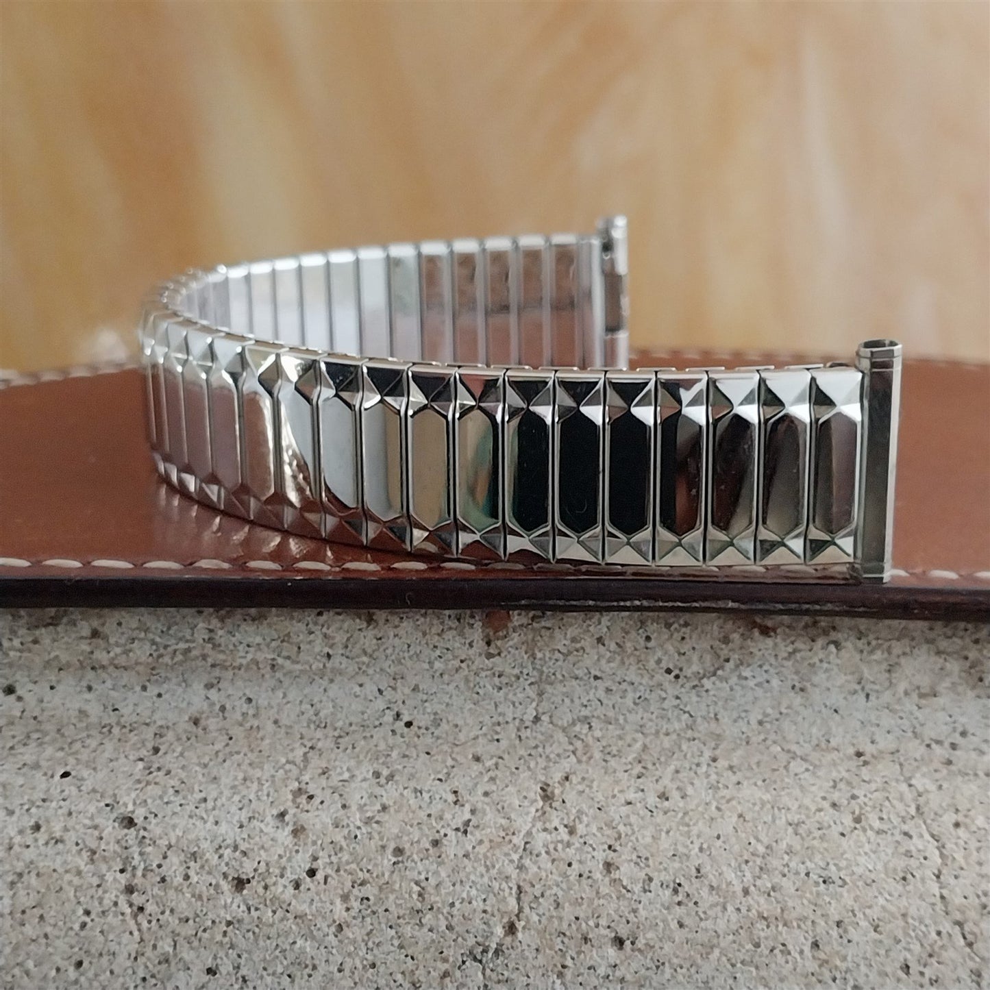 19mm 18mm 16mm 1962 White Gold-Fill Speidel First Nighter nos Unused Watch Band