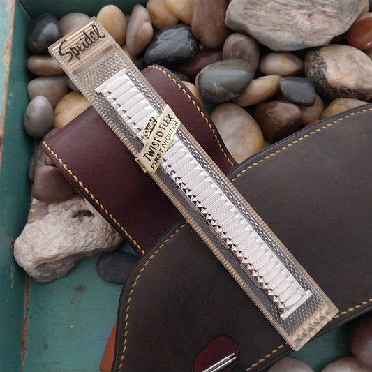 19mm 18mm 16mm 1962 White Gold-Fill Speidel First Nighter nos Unused Watch Band