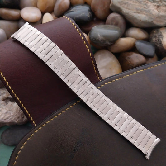 19mm 18mm Speidel Radial Wide Brushed Stainless Steel Unused 1970s Watch Band