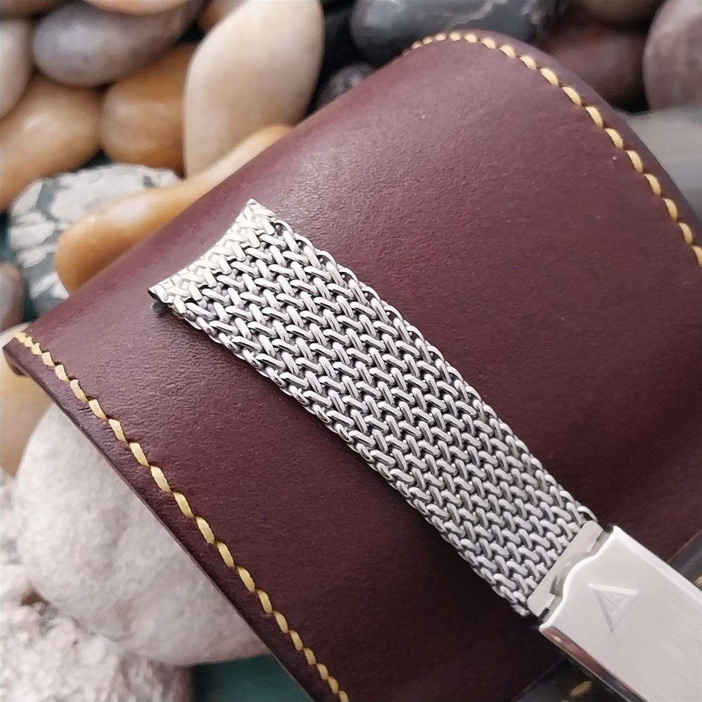 17.2mm Stainless Steel Mesh JB Champion Unused 1960s Vintage Watch Band