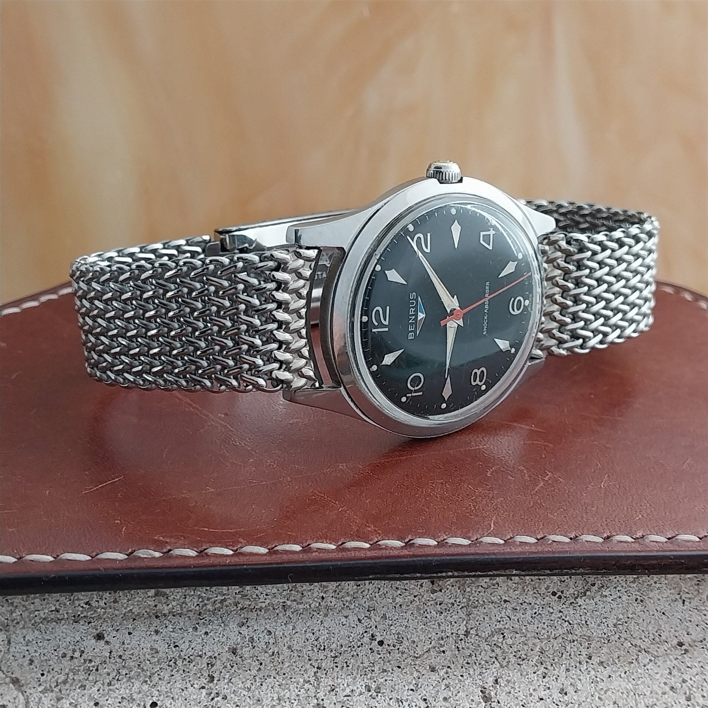 17.2mm Stainless Steel Mesh JB Champion Unused 1960s Vintage Watch Band