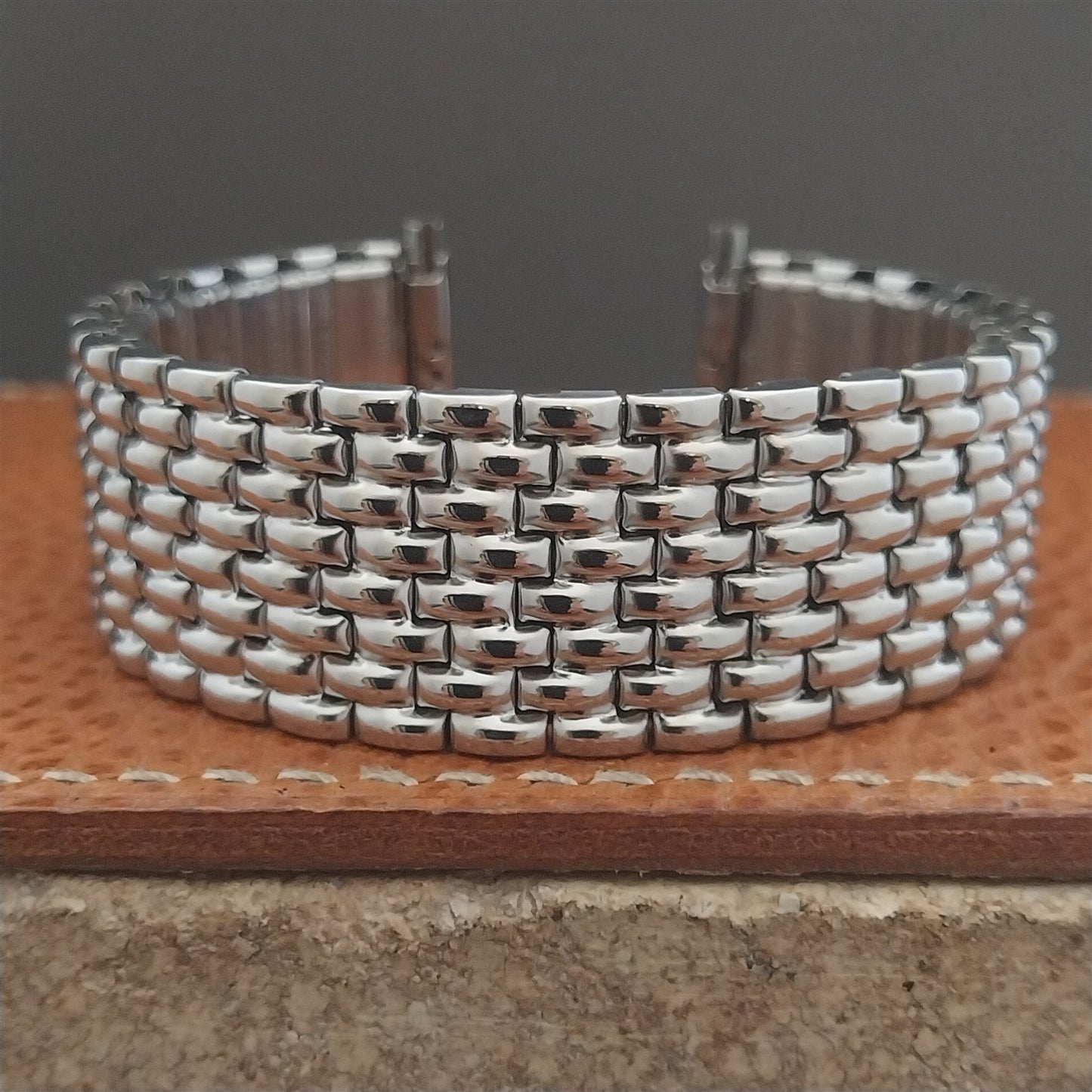 20mm 22mm Beads of Rice Stainless Speidel Expansion Unused Watch Band