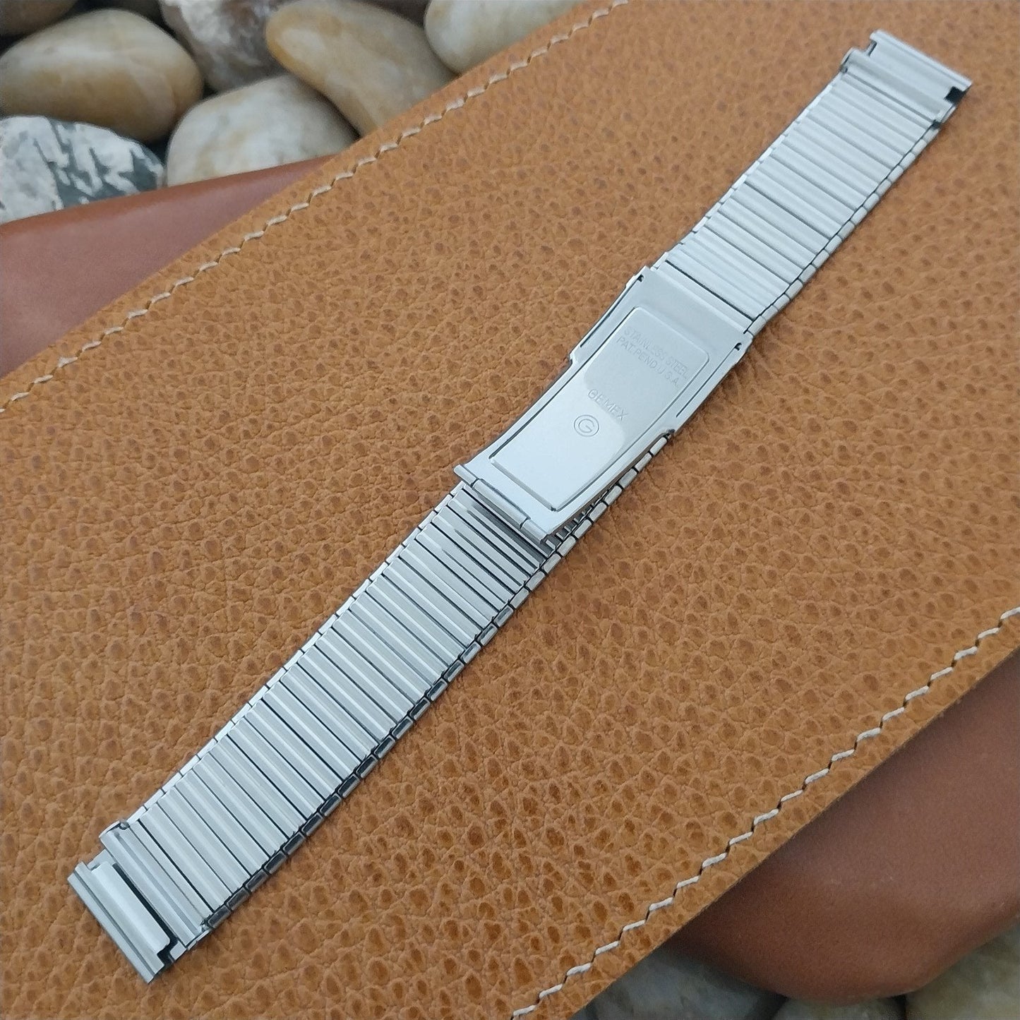 Vintage 5/8" Gemex Stainless Steel Classic Unused 1950s nos Watch Band