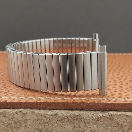 Vintage 18mm 19mm 20mm JB Champion Brushed Stainless Steel 70s Unused Watch Band