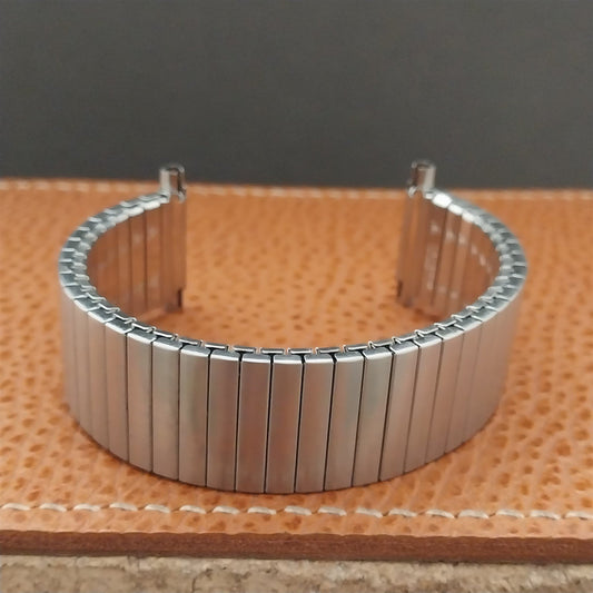 Vintage 18mm 19mm 20mm JB Champion Brushed Stainless Steel 70s Unused Watch Band