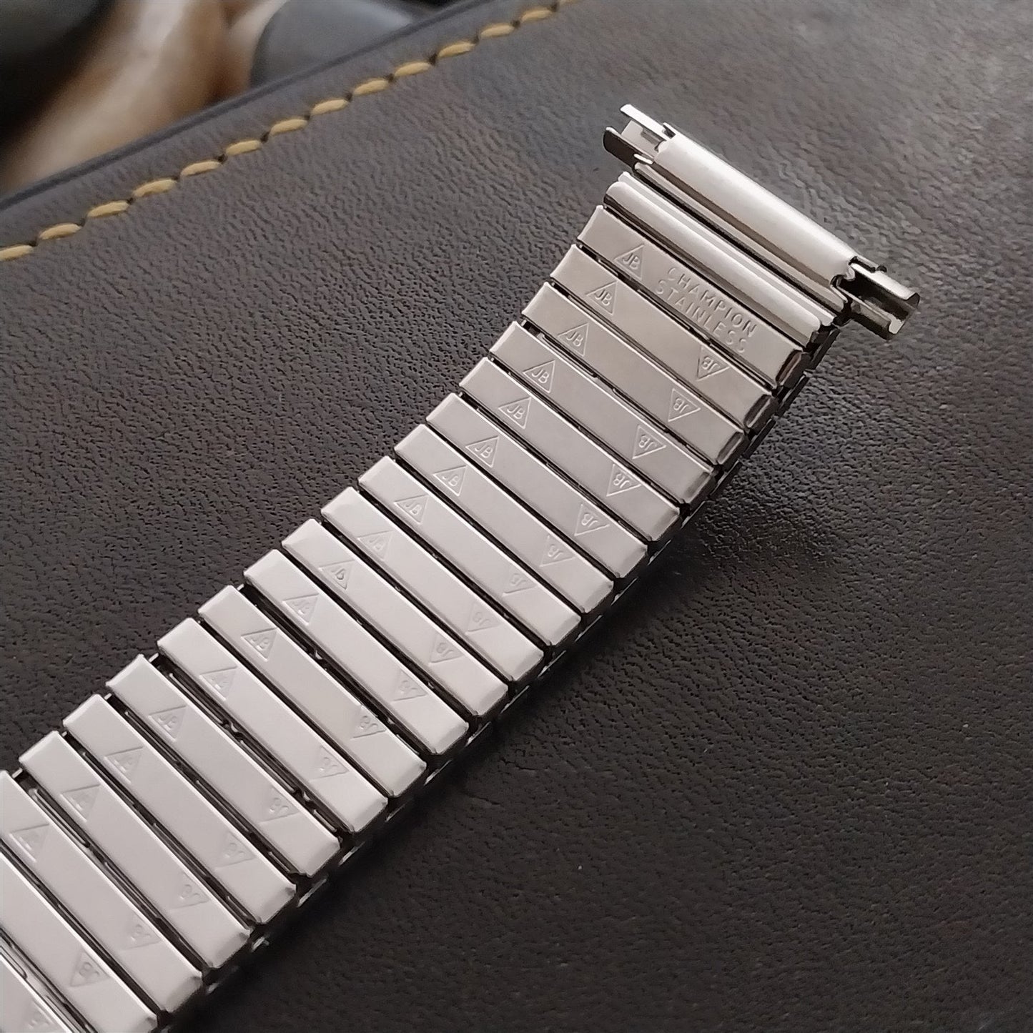 18mm 19mm 20mm JB Champion Brushed Stainless Steel 70s Unused Vintage Watch Band