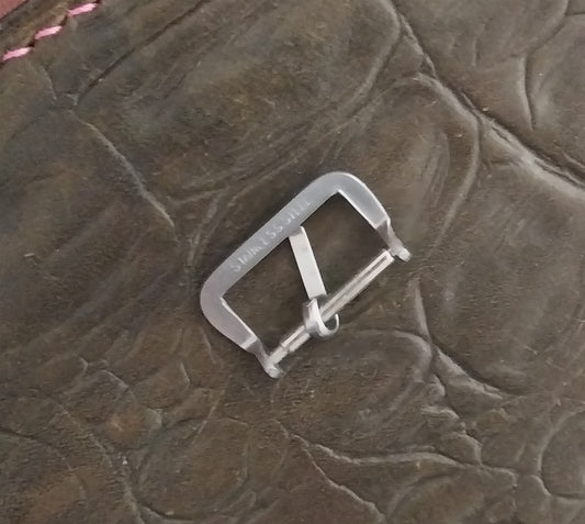 16mm 5/8" Stainless Steel nos Unused 1940s-1950s Vintage Watch Band Buckle