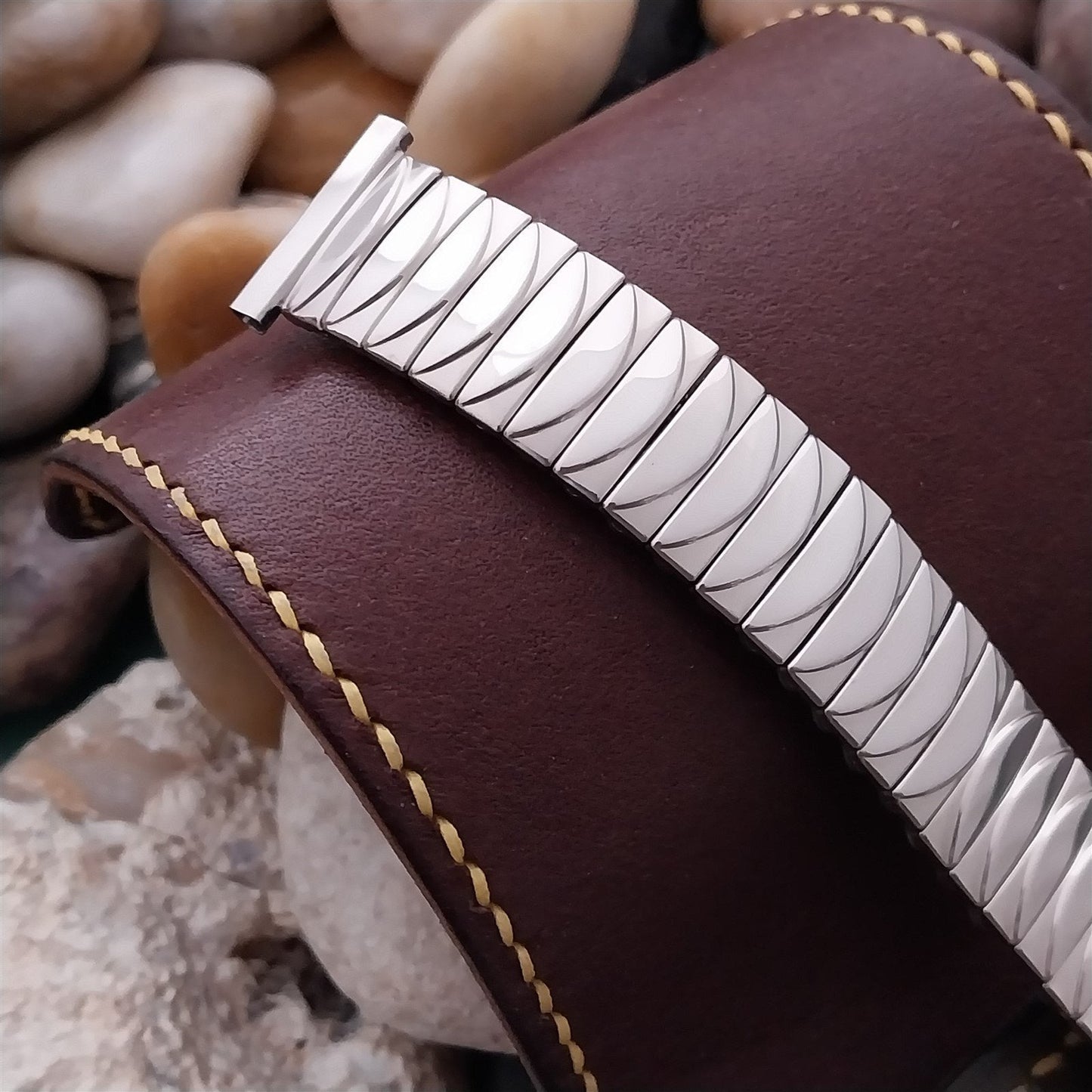 16mm 18mm 19mm 1950s Stainless Expansion Short Foster Unused Vintage Watch Band