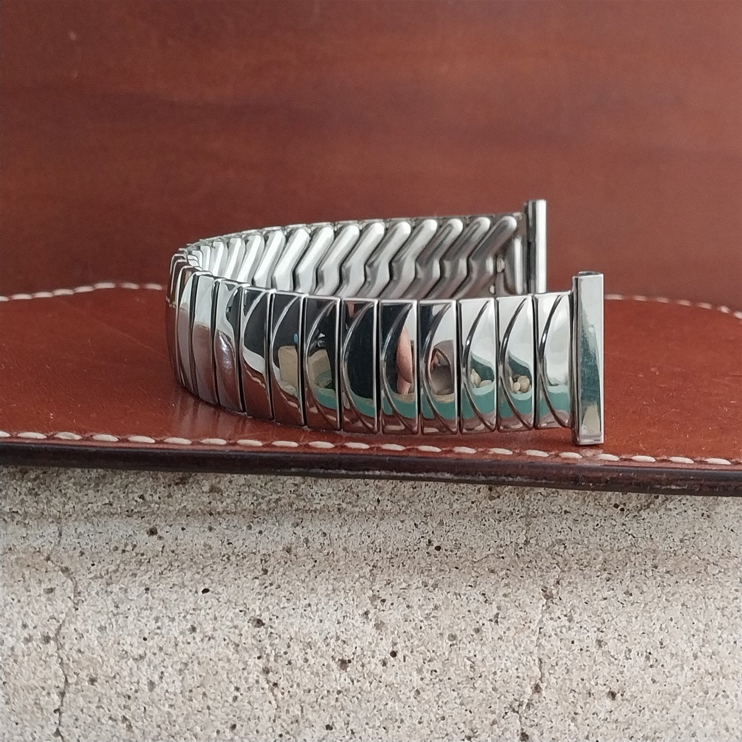 16mm 18mm 19mm 1950s Stainless Expansion Short Foster Unused Vintage Watch Band
