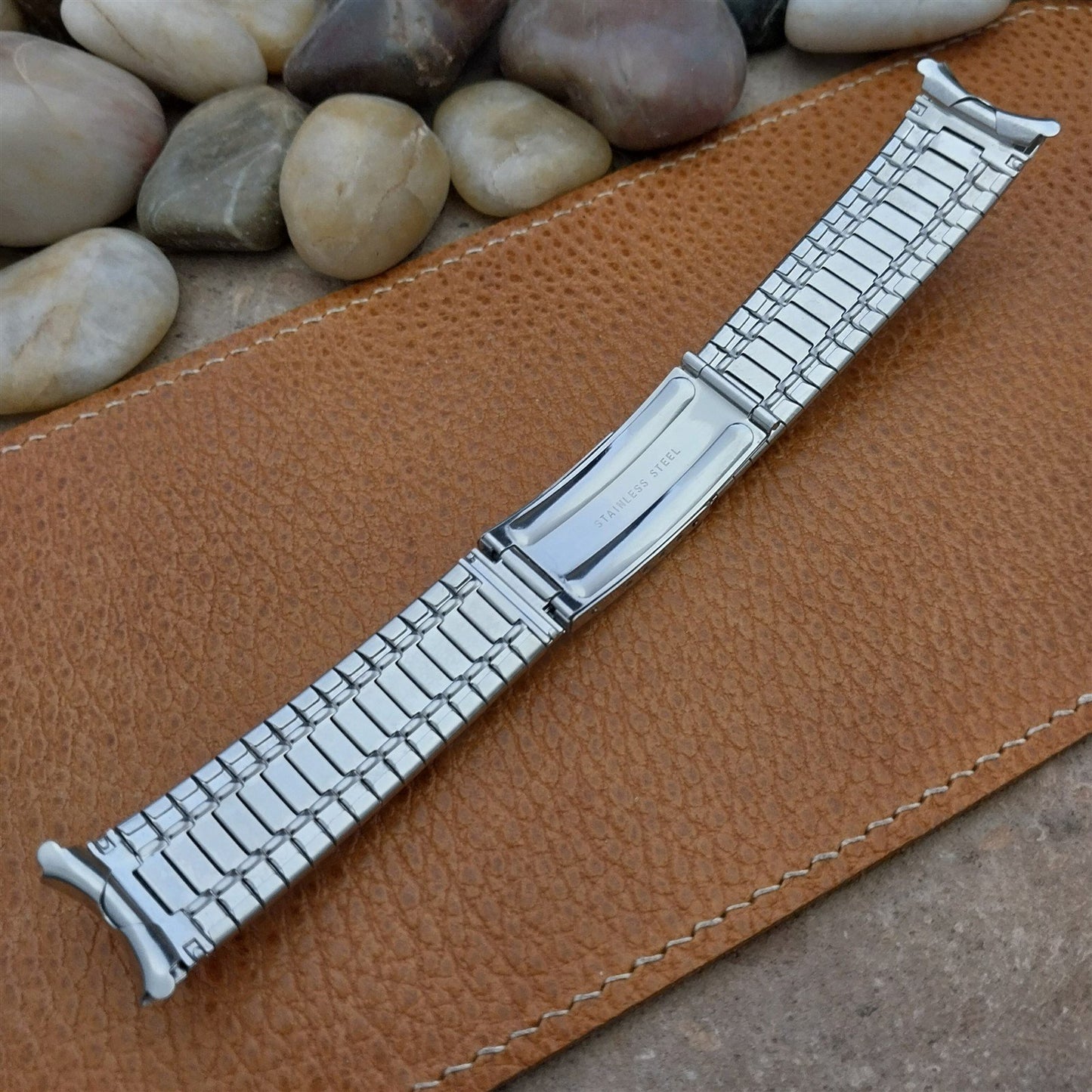 18mm Stainless Steel Deployment 1970s-1980s Unused Vintage Watch Band