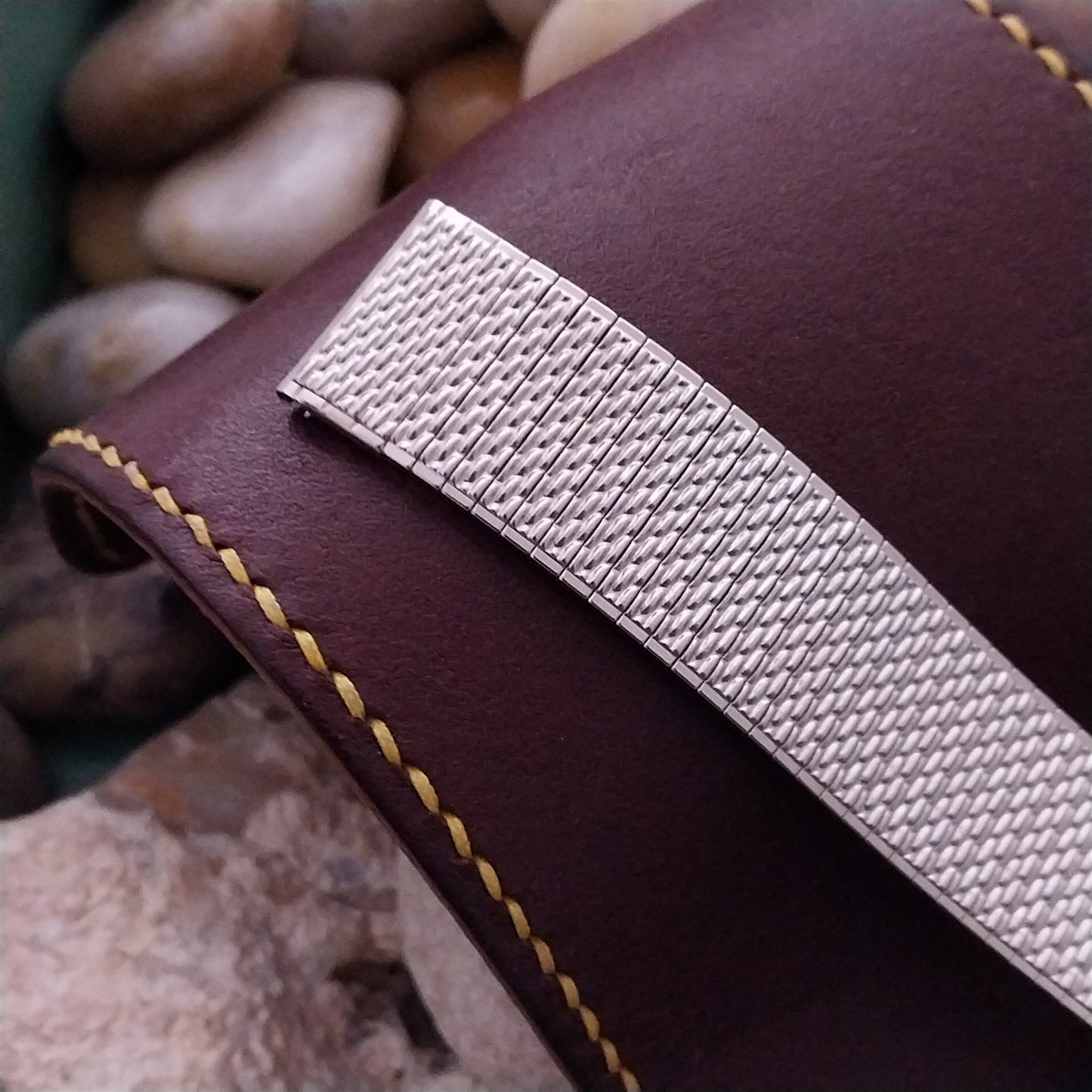 17.2mm Stainless Steel Speidel Thinline nos Unused 1970s Vintage Watch Band