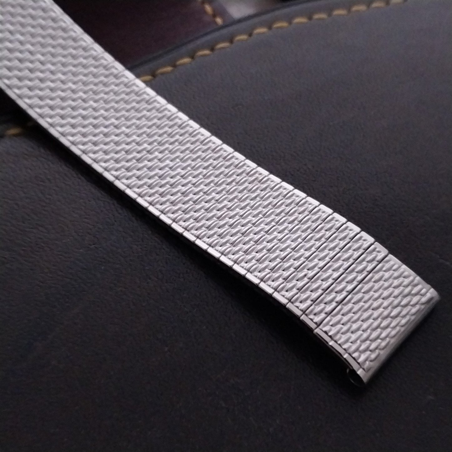 17.2mm Stainless Steel Speidel Thinline nos Unused 1970s Vintage Watch Band