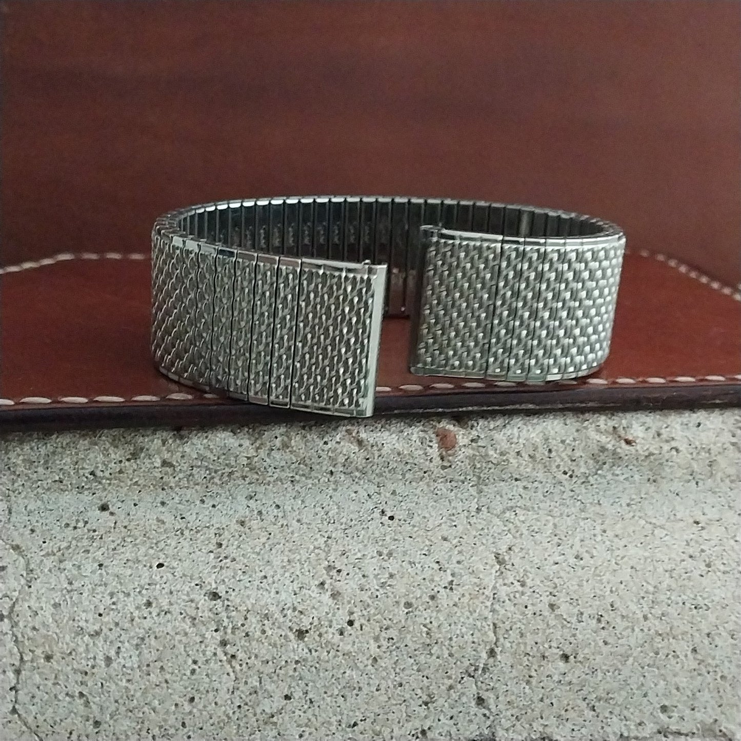 17.2mm Stainless Steel Speidel Thinline nos Unused 1970s Vintage Watch Band