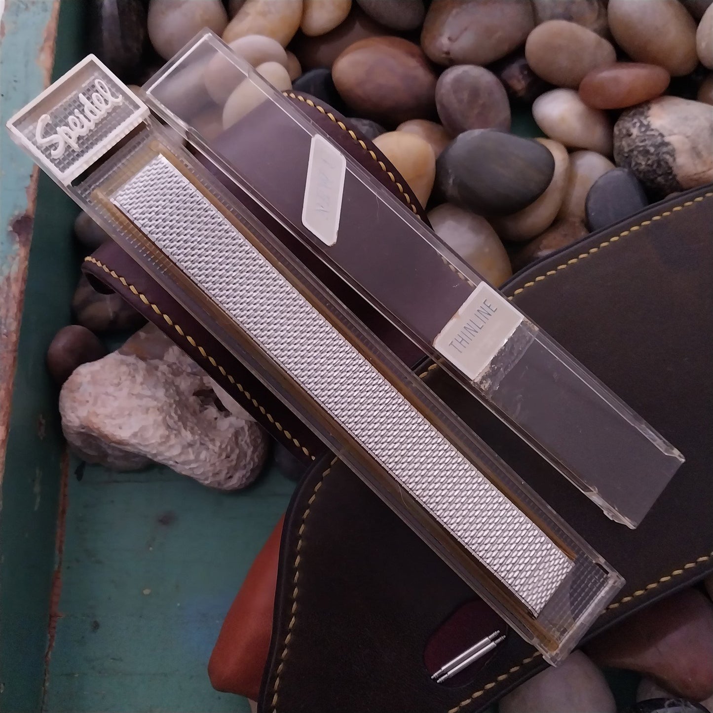 17.2mm Stainless Steel Speidel Thinline nos Unused 1970s Vintage Watch Band