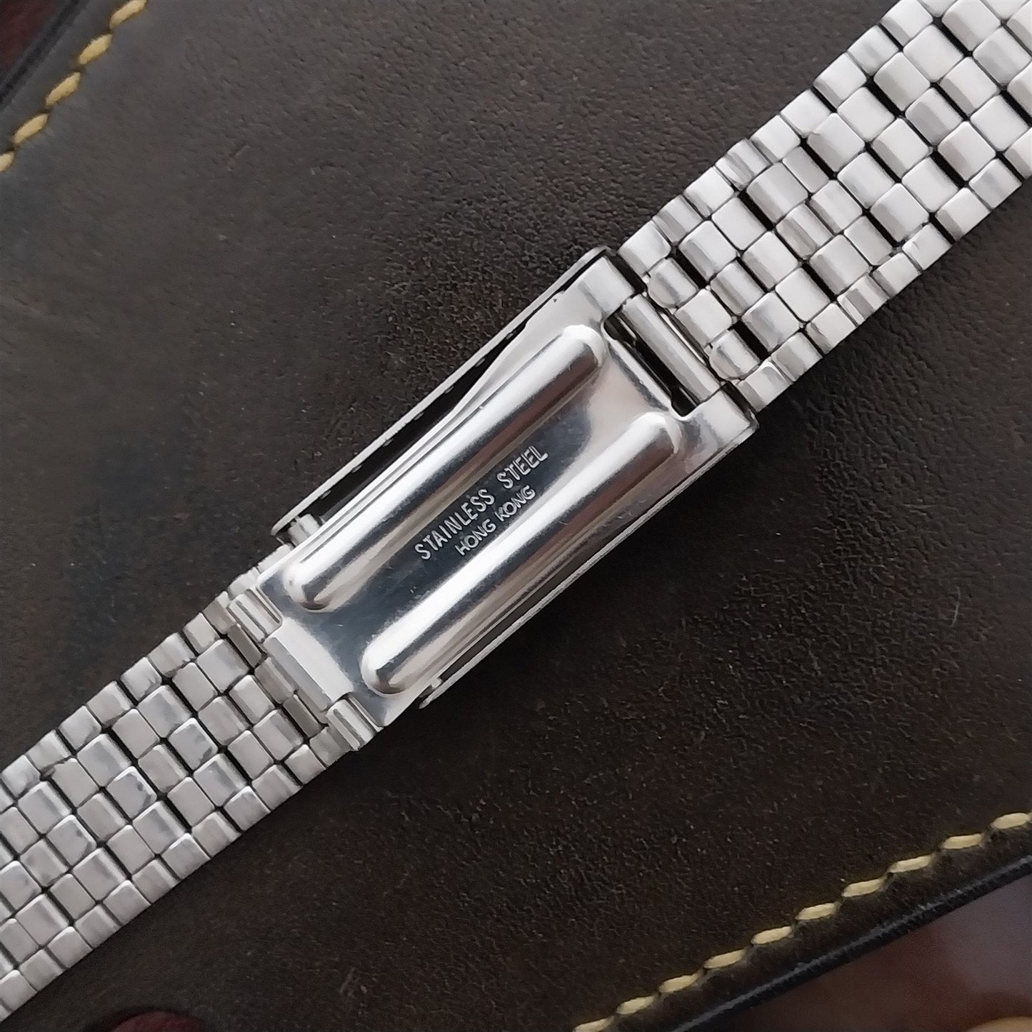 17.2mm Long Stainless Steel Deployment 1960s-1970s Unused Vintage Watch Band