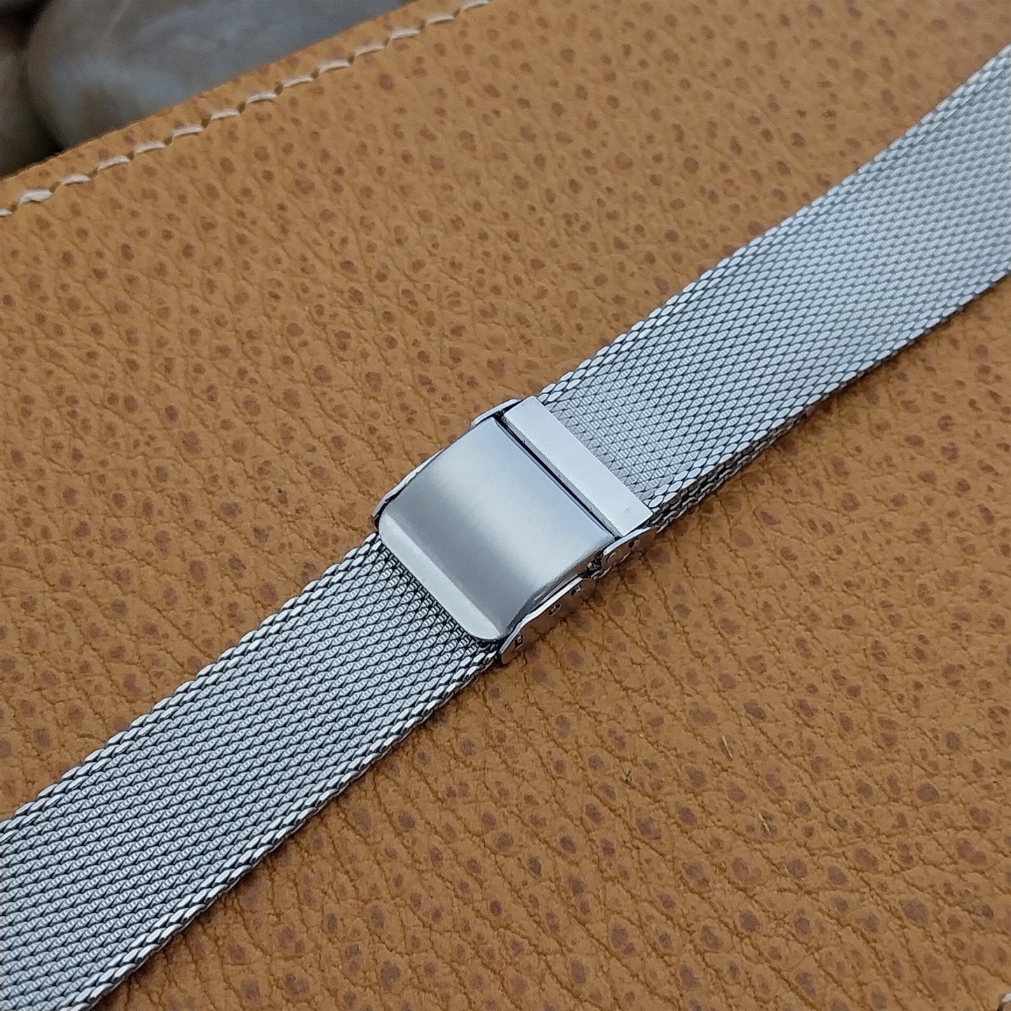 22mm Stainless Steel Mesh nos 1960s Kestenmade USA Vintage Watch Band