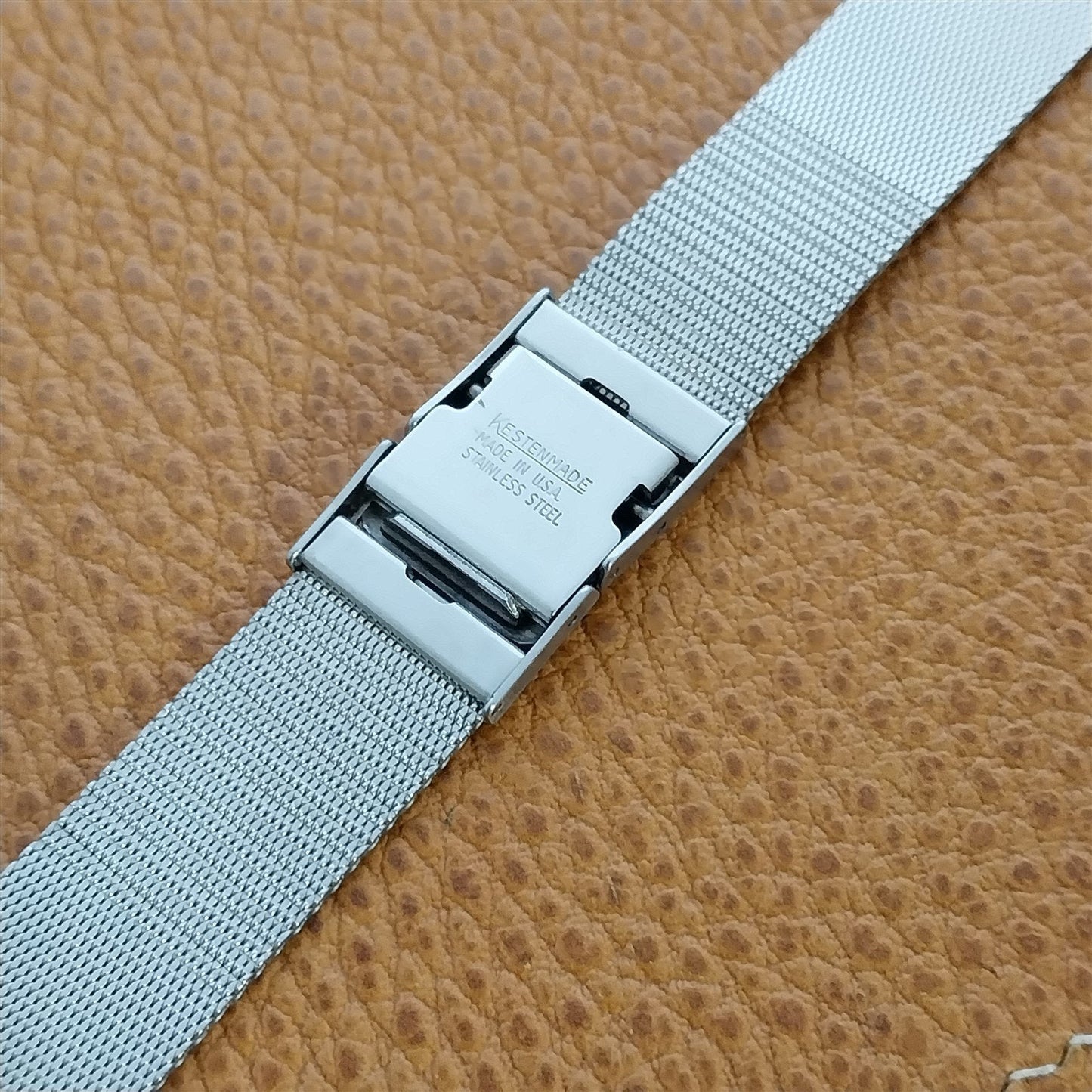 22mm 20mm Stainless Steel Mesh Long Kestenmade Unused 1960s Vintage Watch Band