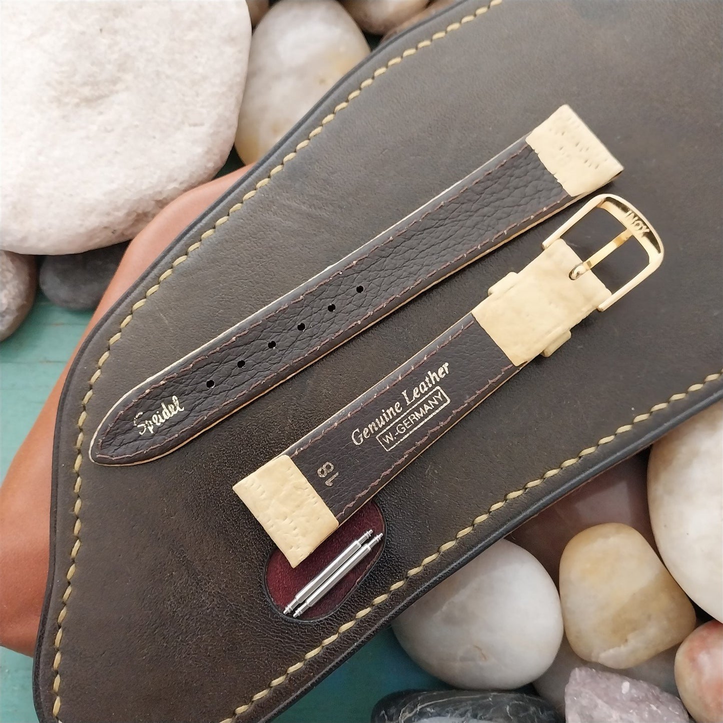 18mm Soft Pigskin Tapered 18/15 Speidel Germany Unused Vintage Watch Band