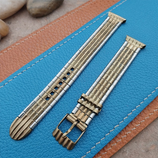 5/8" Vintage Occupied Japan Brass & Stainless Steel Unused Classic Watch Band
