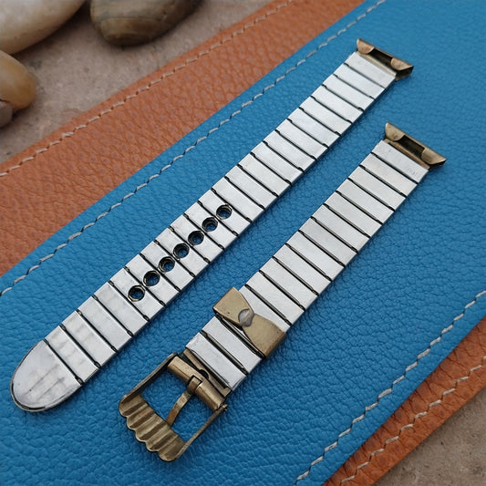 5/8" Vintage Occupied Japan Brass & Stainless Steel Unused Classic Watch Band