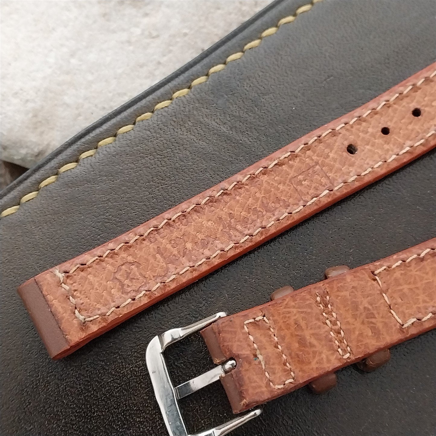 1/2" Brown Calf Kreisler Unused Classic 1950s Old-Stock Vintage Watch Band