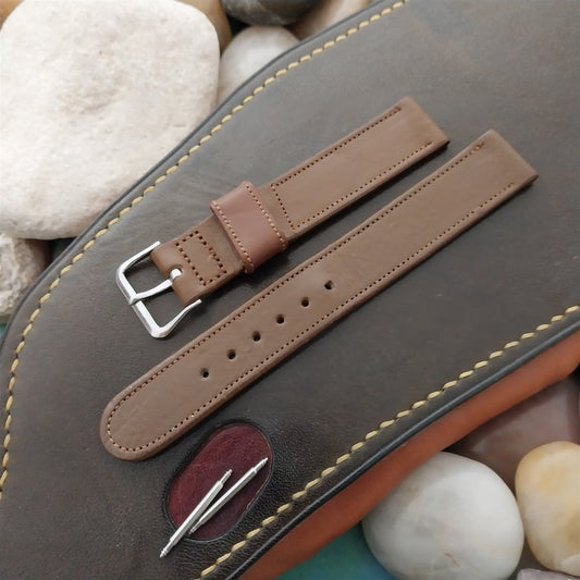 1950s Elgin Logo Buckle & 5/8" Calfskin ORD A-11 Unused Vintage Watch Band