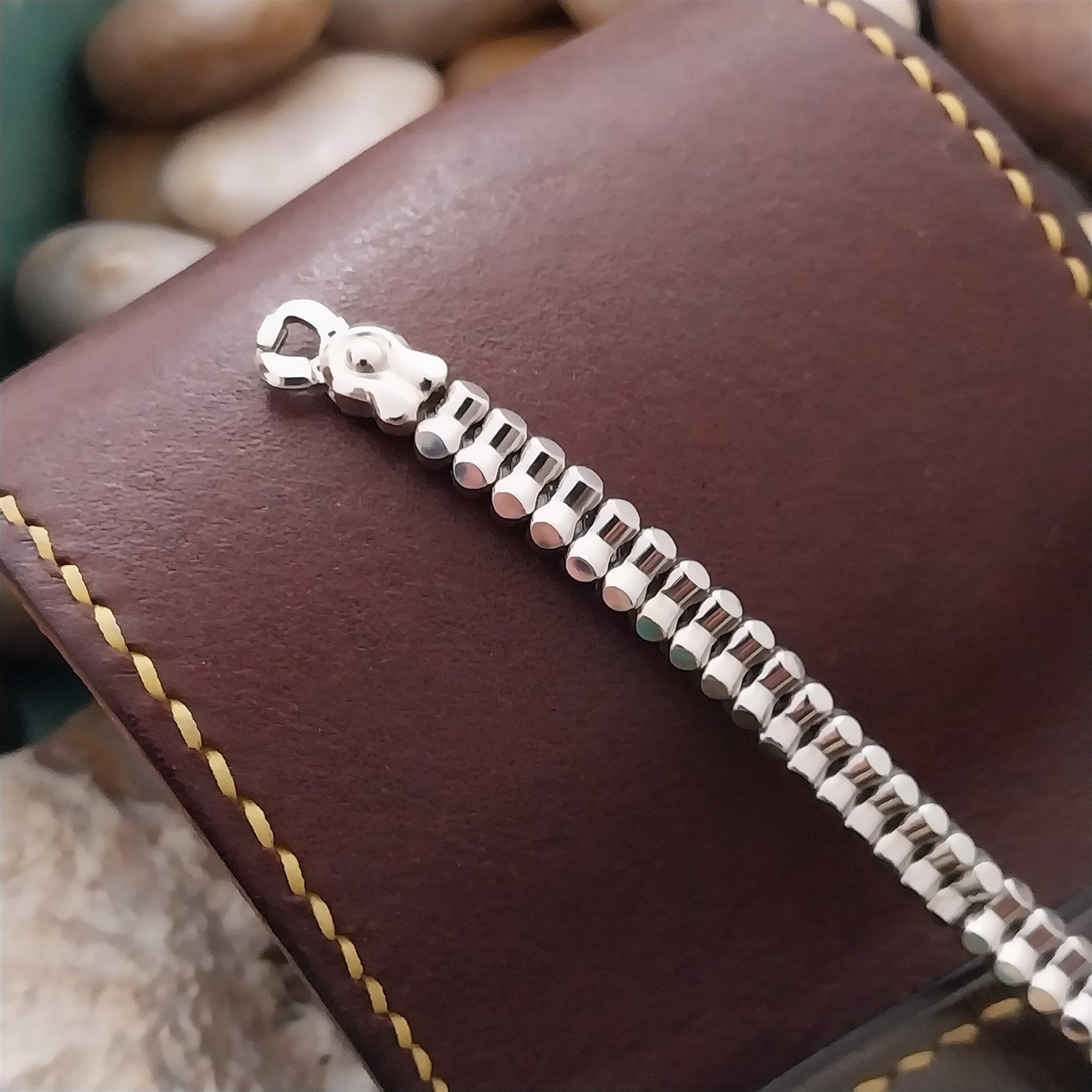 12k White Gold-Filled Ladies Expansion JB Champion Unused 50s Vintage Watch Band