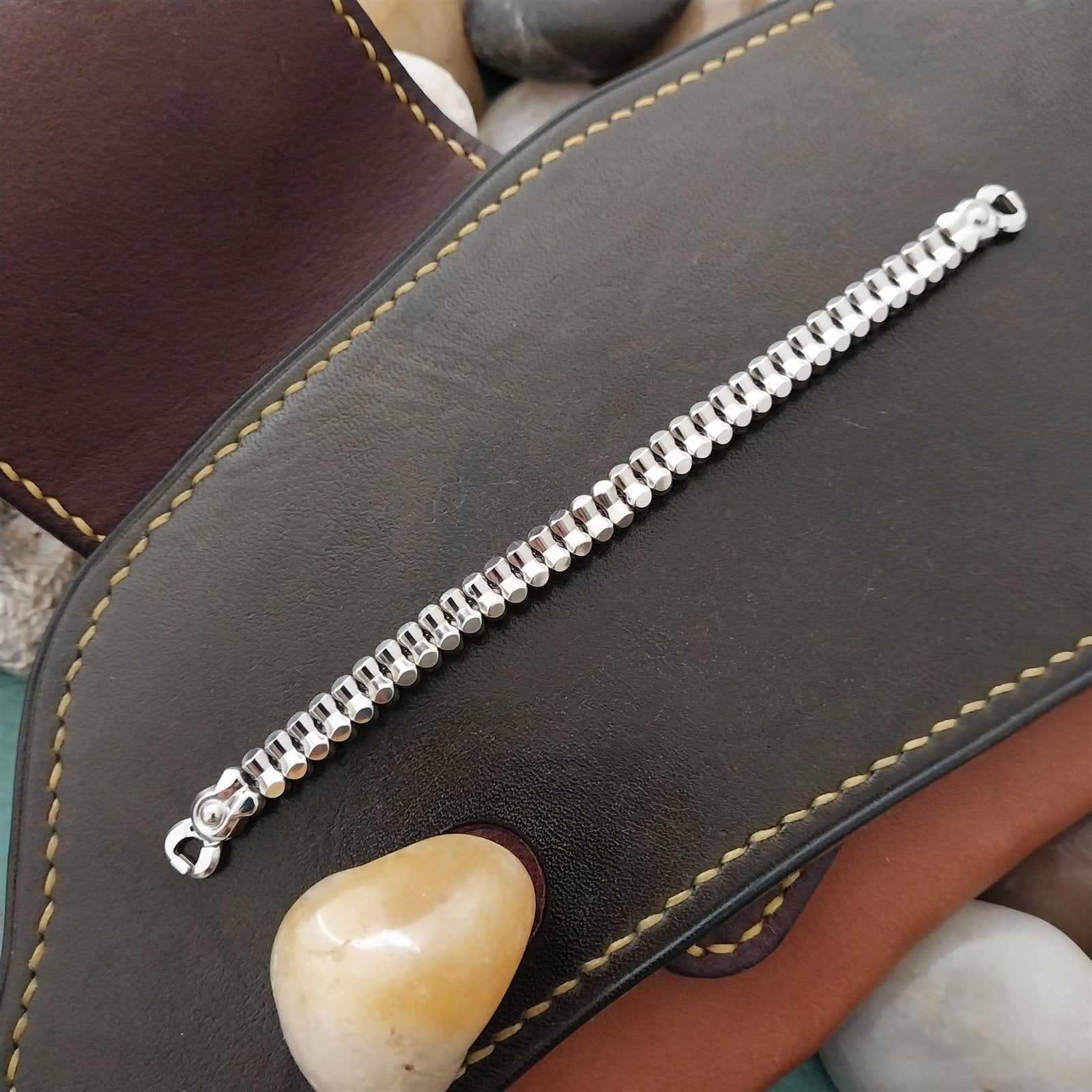 12k White Gold-Filled Ladies Expansion JB Champion Unused 50s Vintage Watch Band