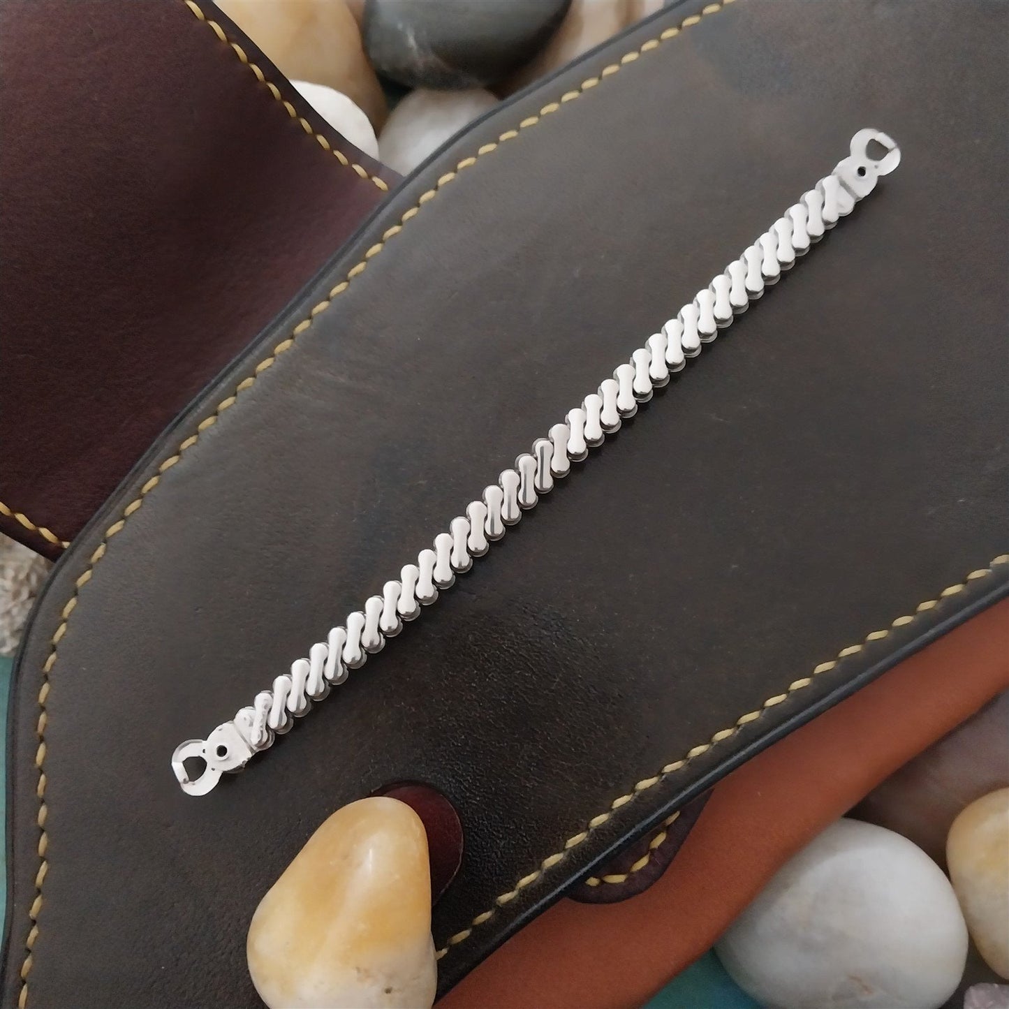 12k White Gold-Filled Ladies Expansion JB Champion Unused 50s Vintage Watch Band