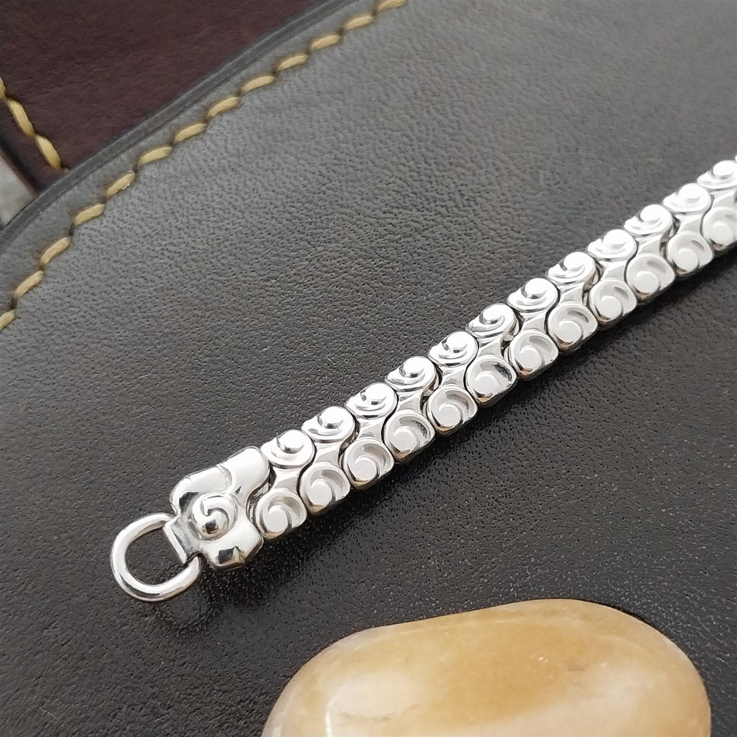 10k White Gold-Filled Ladies Expansion Gemex Unused 1950s Vintage Watch Band