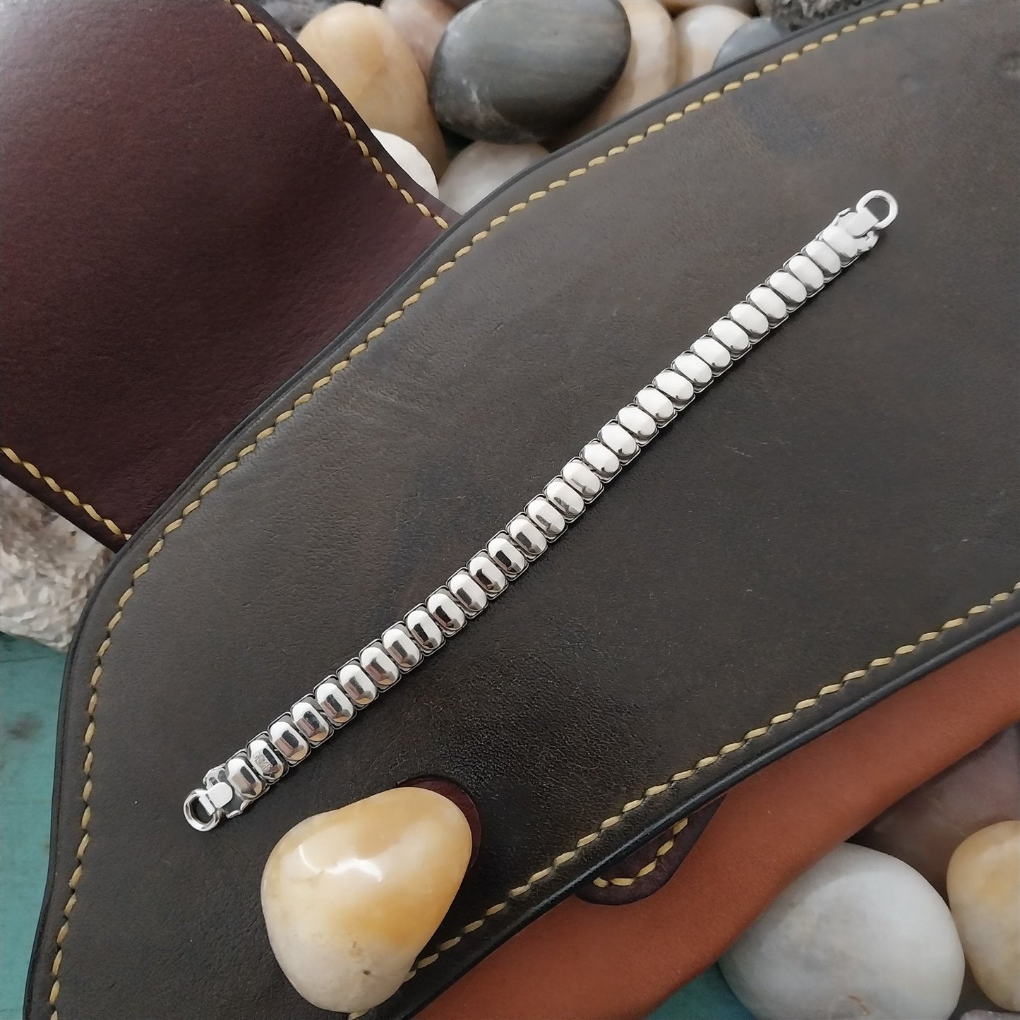 10k White Gold-Filled Ladies Expansion Gemex Unused 1950s Vintage Watch Band