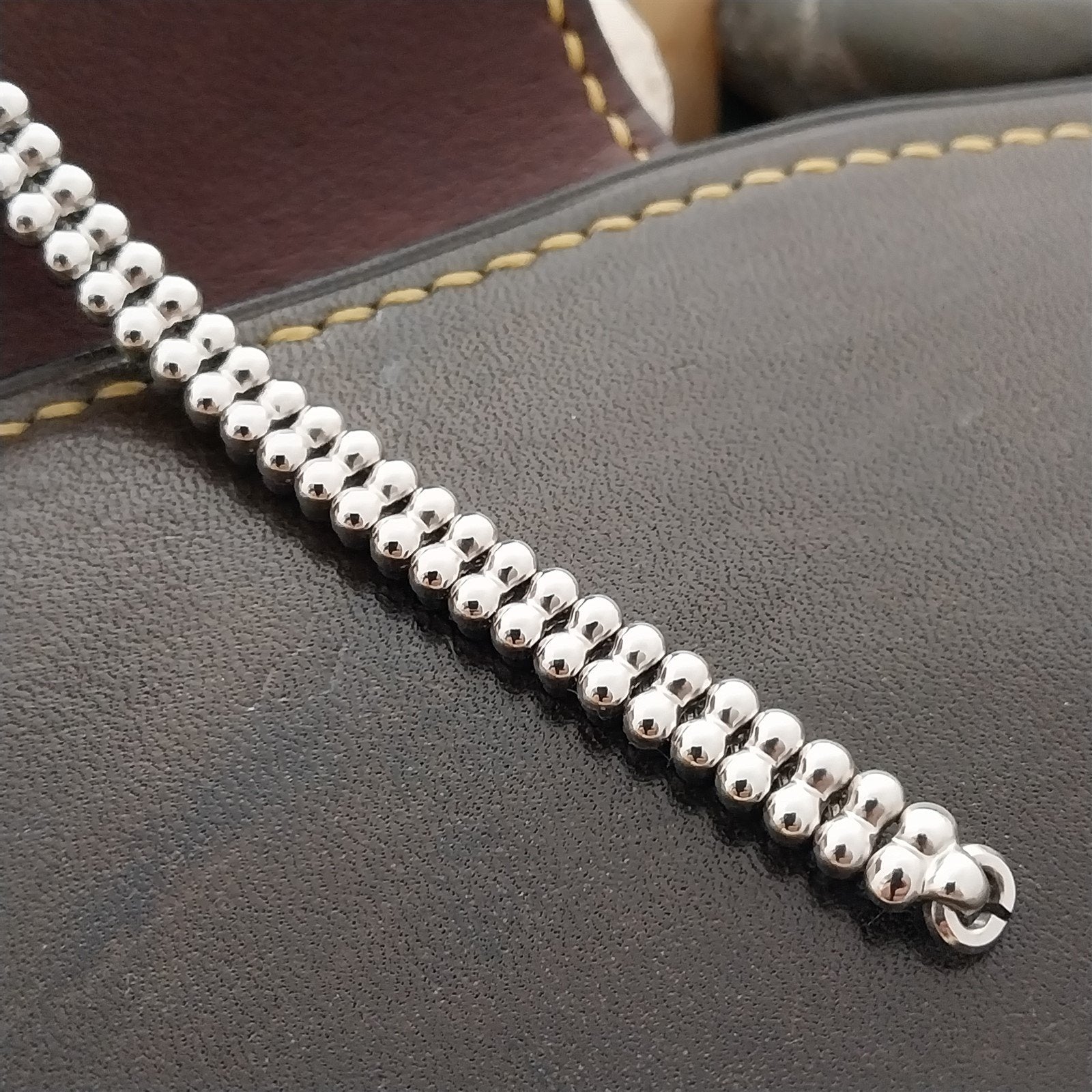 12k White Gold-Filled Ladies Expansion JB Champion Unused 50s Vintage Watch Band